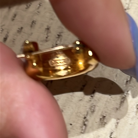 Coach Pink Hoop Earrings - Picture 4 of 4